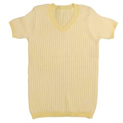 Marled Ladder Short Sleeve Knit