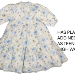 Floral Dress With Front Placket