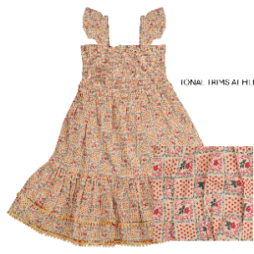 Patchwork Layered Dress