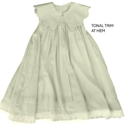 Striped Scallop Collar Dress