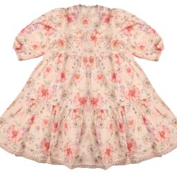 Floral Dress With Front Placket