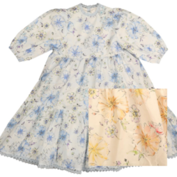 Floral Dress With Front Placket