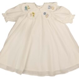 Embroidered Collar Dress