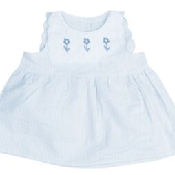 Scallop Bib Baby Jumper