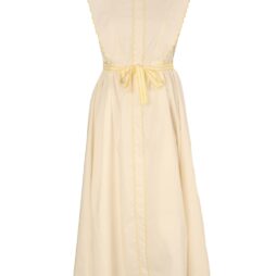 SCALLOPED TRIM DRESS