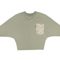 TSHIRT WITH POCKET FRILL