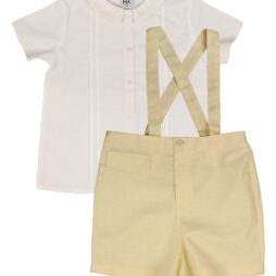 X Embroidery Suspender Set