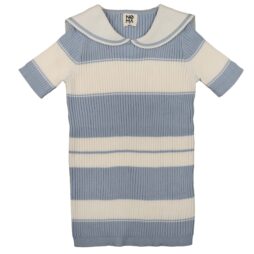 Stripe Ss Sailor Collar