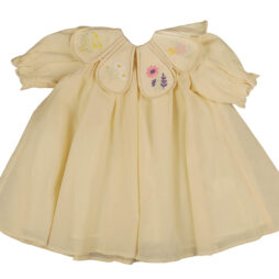 Embroidered Collar Dress