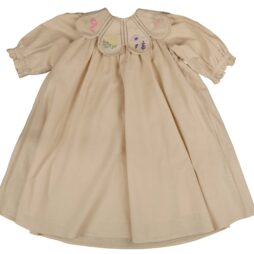 Embroidered Collar Dress