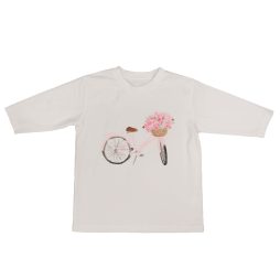 PRITED GIRLS LS TSHIRT